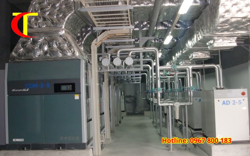 thi công đường ống khí nén cho nhà máy