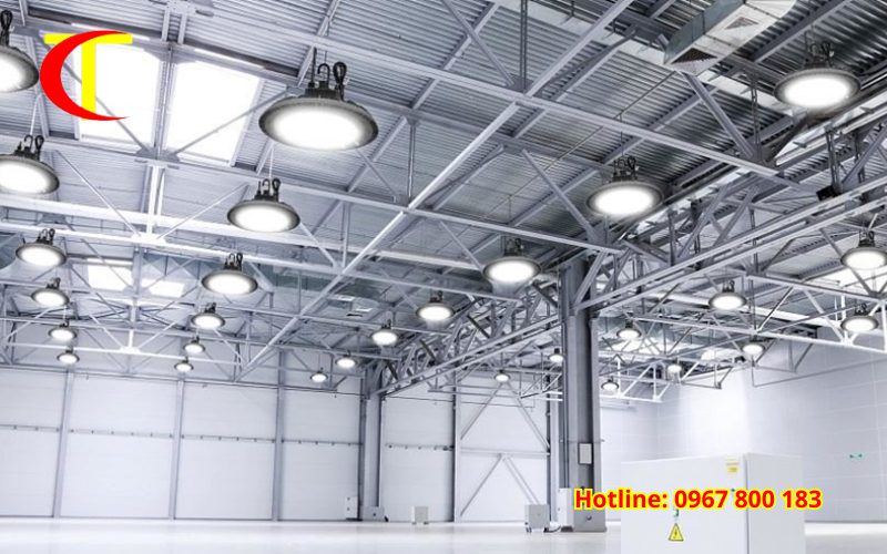 lắp đặt hệ thống chiếu sáng nhà máy sản xuất bánh kẹo 