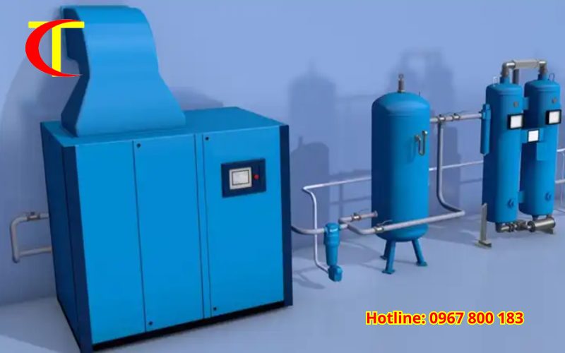 lắp đặt hệ thống khí nén công suất lớn 