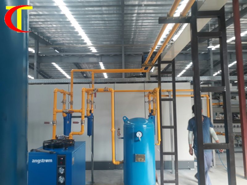 thiết kế hệ thống khí nén nhà xưởng