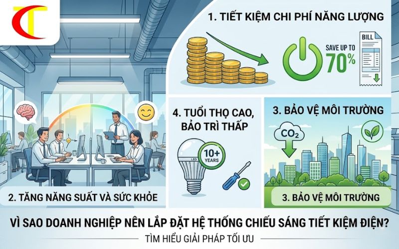 hệ thống chiếu sáng tiết kiệm điện