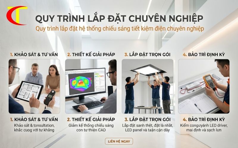 hệ thống chiếu sáng tiết kiệm điện