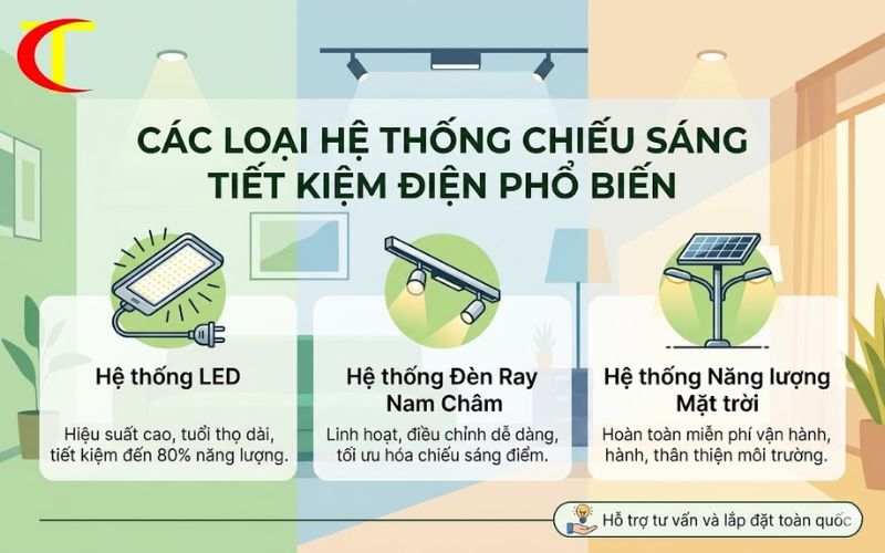 hệ thống chiếu sáng tiết kiệm điện