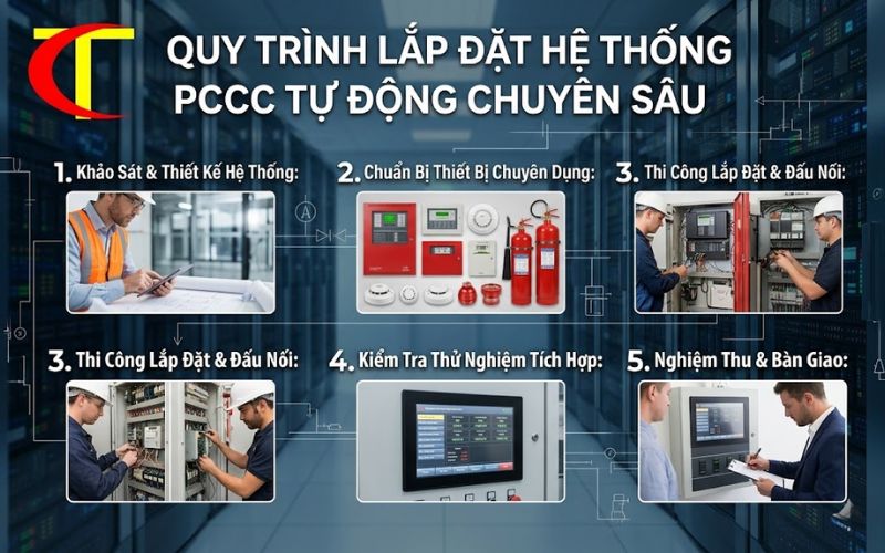 Dịch vụ lắp đặt hệ thống PCCC tự động chuyên nghiệp, thi công trọn gói lắp đặt hệ thống PCCC tự động