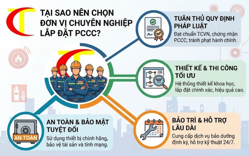 Dịch vụ lắp đặt hệ thống PCCC tự động chuyên nghiệp, thi công trọn gói lắp đặt hệ thống PCCC tự động