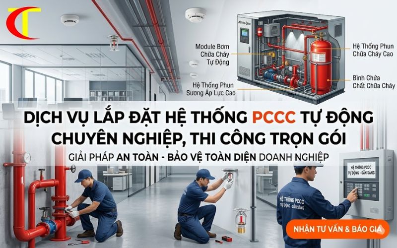 Dịch vụ lắp đặt hệ thống PCCC tự động chuyên nghiệp, thi công trọn gói lắp đặt hệ thống PCCC tự động