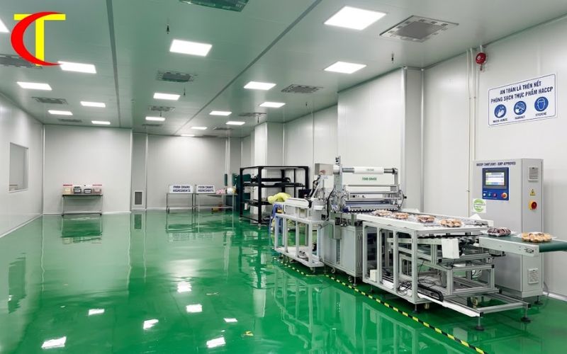 phòng sạch nhà máy thực phẩm