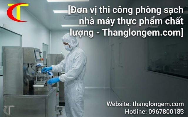 phòng sạch nhà máy thực phẩm