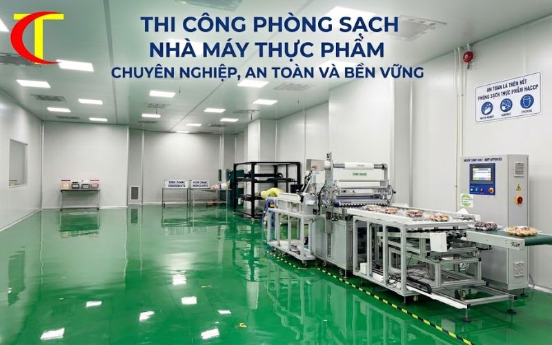 phòng sạch nhà máy thực phẩm