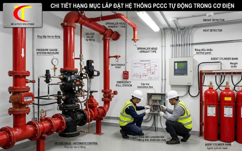 Thi công cơ điện trọn gói chuyên nghiệp cho nhà xưởng và tòa nhà thi công cơ điện trọn gói