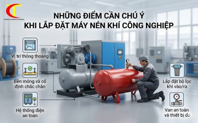 tư vấn lắp đặt máy nén khí công nghiệp