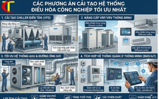 Cải Tạo Hệ Thống Điều Hòa Công Nghiệp Giải Pháp Tối Ưu Hiệu Suất cải tạo hệ thống điều hòa công nghiệp
