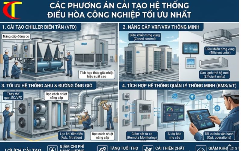 cải tạo hệ thống điều hòa công nghiệp