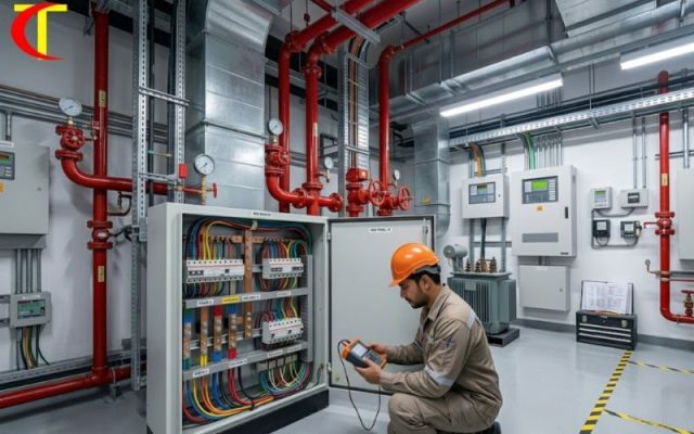kiểm tra hệ thống cơ điện nhà máy
