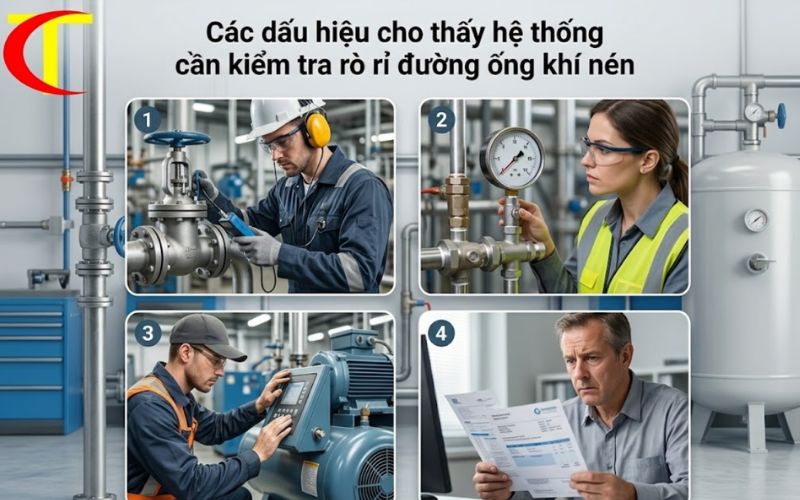 Kiểm Tra Rò Rỉ Đường Ống Khí Nén Chính Xác, Nhanh Chóng kiểm tra rò rỉ đường ống khí nén