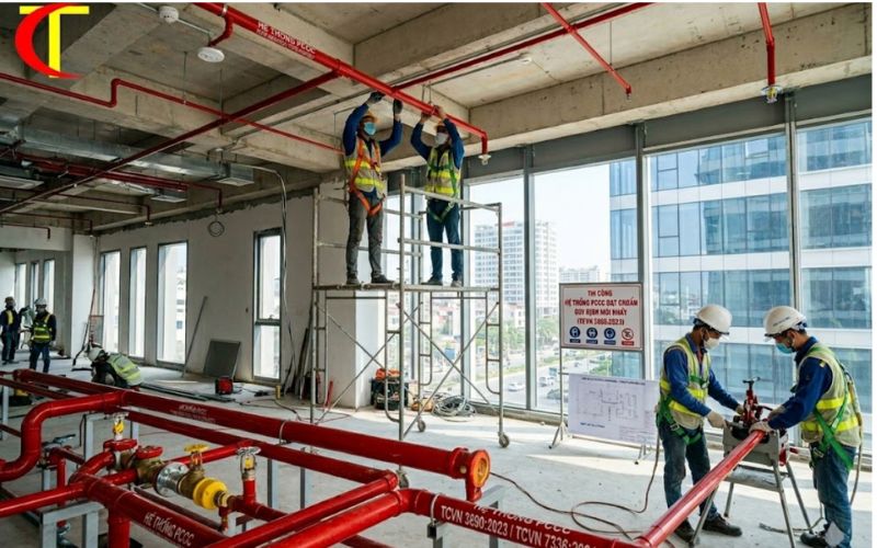 thi công hệ thống pccc tòa nhà văn phòng