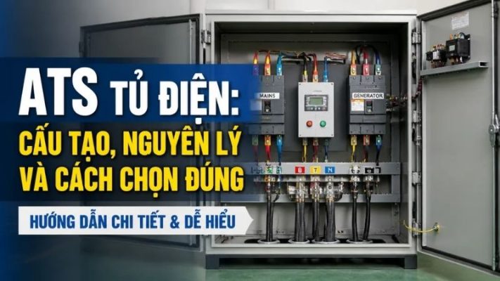 ATS tủ điện: Cấu tạo, nguyên lý và cách chọn công suất đúng ATS tủ điện