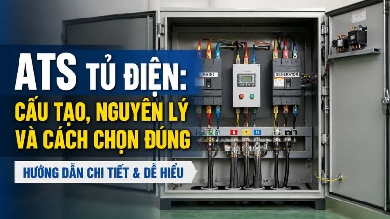 ATS tủ điện: Cấu tạo, nguyên lý và cách chọn công suất đúng ATS tủ điện