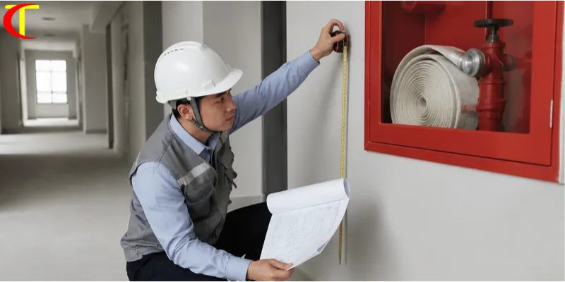 họng nước chữa cháy vách tường