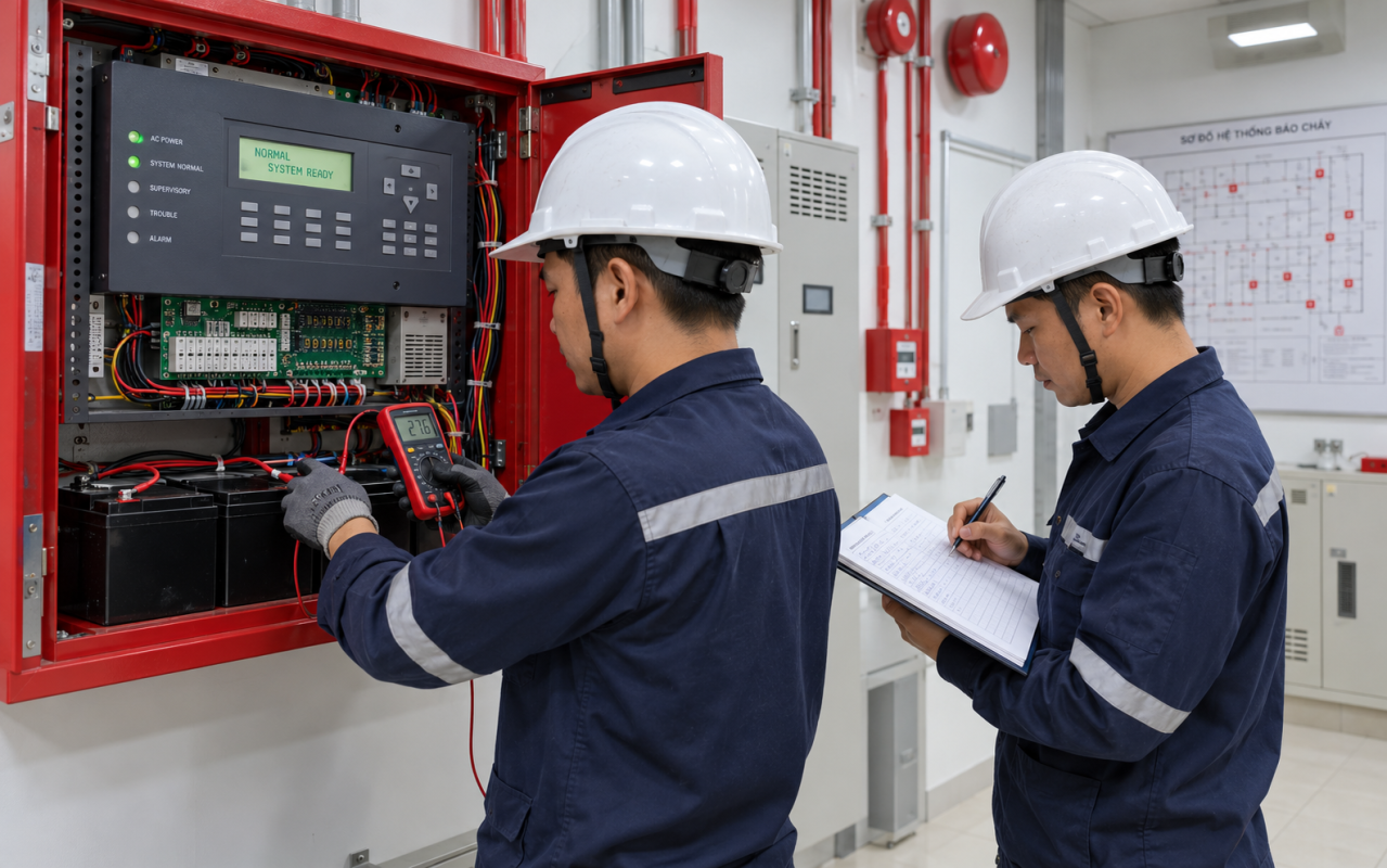 Bảo trì hệ thống phòng cháy chữa cháy: quy định, hạng mục, tần suất và quy trình Bảo trì hệ thống phòng cháy chữa cháy